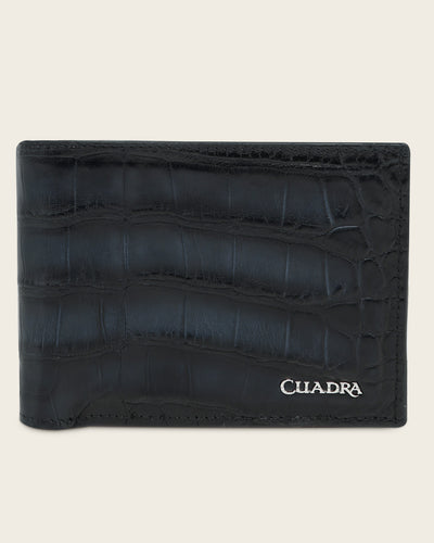 Limited Edition Men's Blue Genuine Alligator Leather Wallet - Cuadra 35th Anniversary